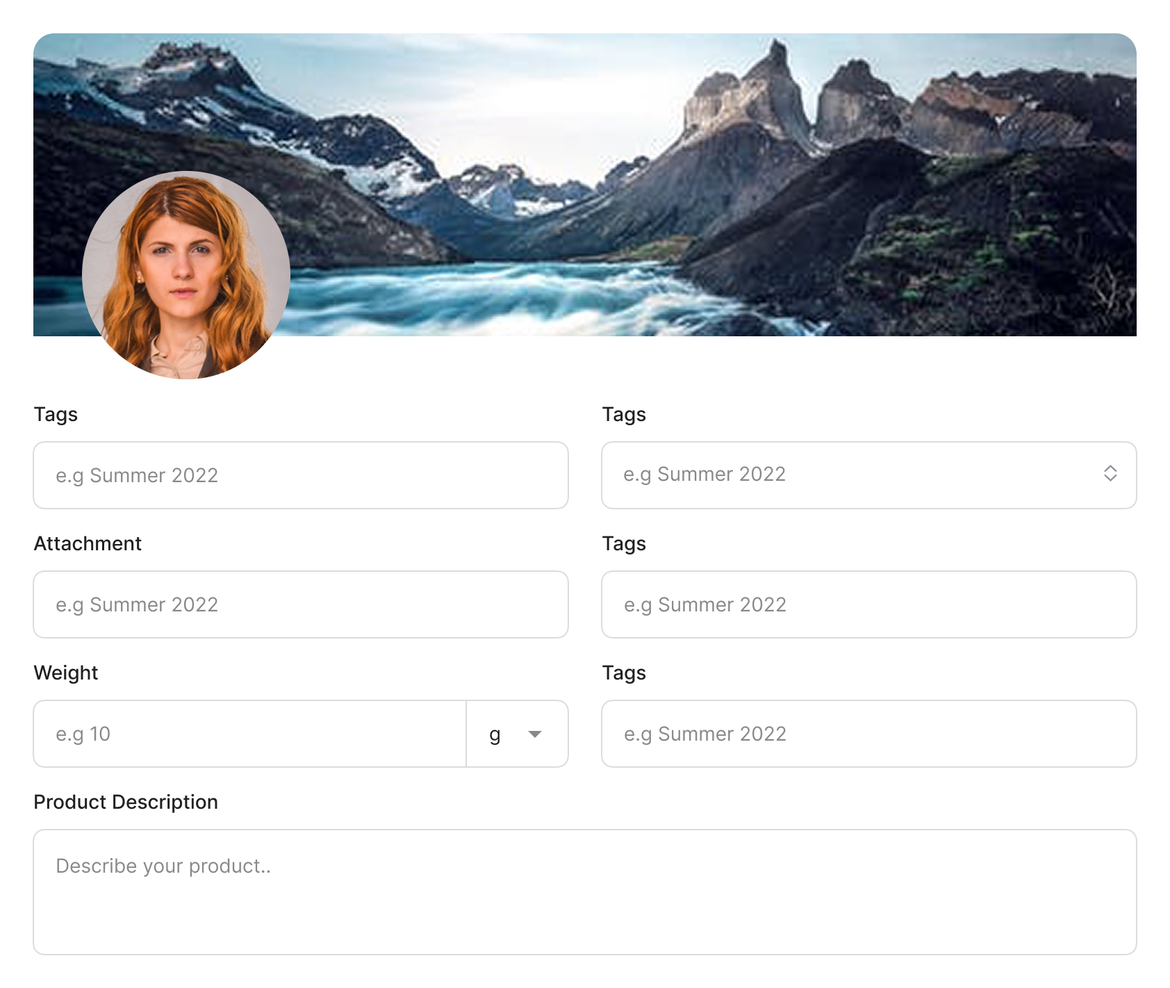 Create your profile